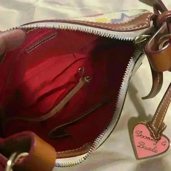 Dooney & Bourke Shoulder Bag w/ Rainbow Zipper - Picture 9 of 11